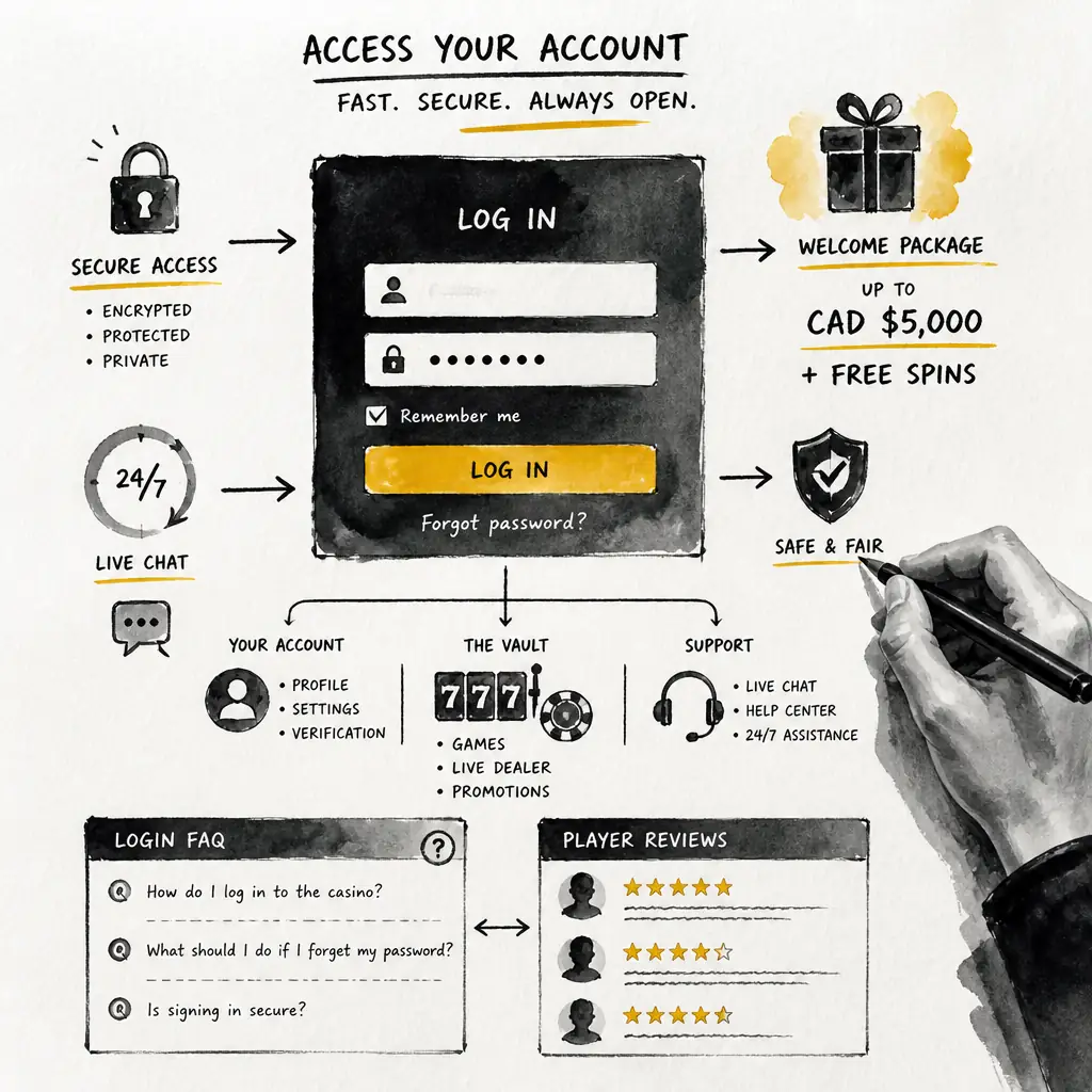 FortunePlay Casino Login visual guide for FortunePlay Casino